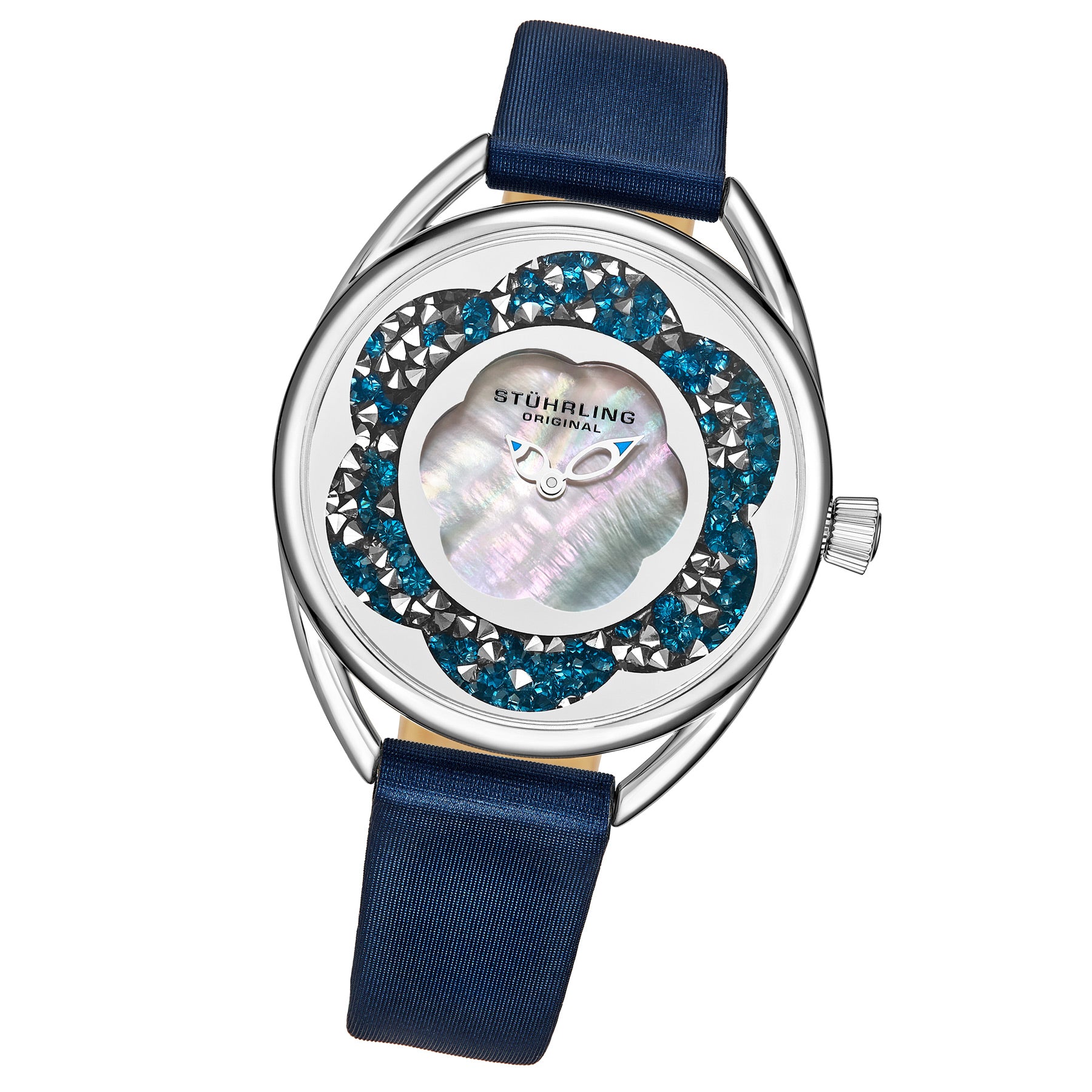 Symphony-995.03 Blue Leather | Silver Dial