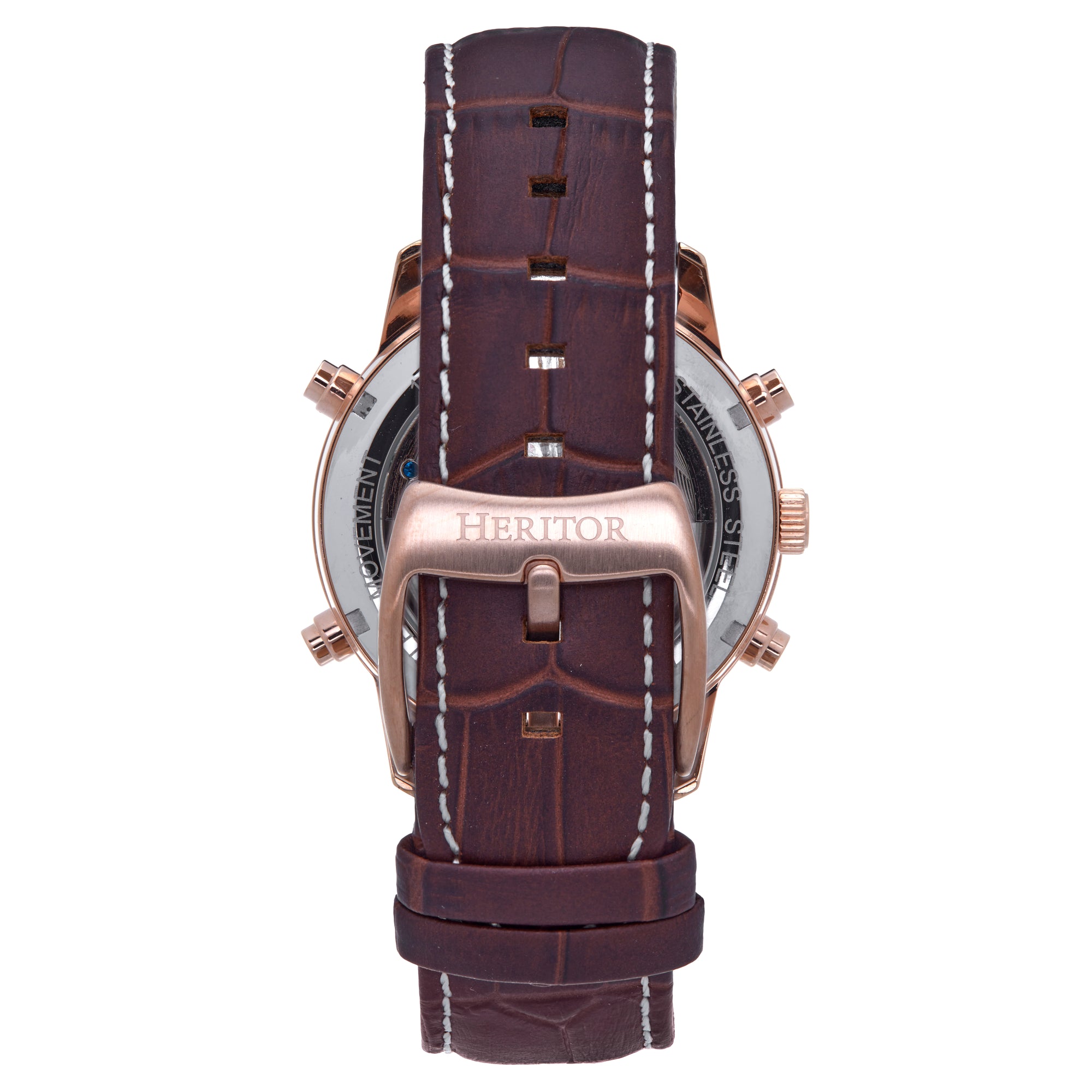 Wilhelm Brown/Rose Gold | Silver Dial
