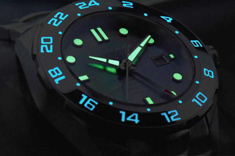 Hercules Swiss Soprod GMT Blue Mother of Peal Dial | Mother of Peal Dial