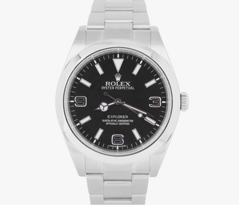 Pre-Owned Rolex Explorer Black Dial 39mm - Ref. 214270