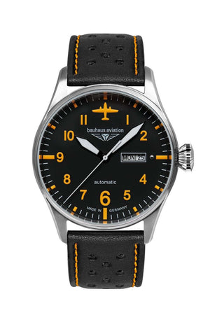 Aviation Tornado Black Dial with Orange | Black Dial