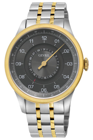 Jones Swiss automatic SW200 single handed watch  Gray Two-tone | Gray Dial