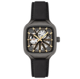 Engineer Paxton Skeleton Automatic Black & Gold / Black Leather | Black Dial
