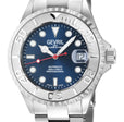 Wall Street Gevril Swiss Made SW200 Steel Rotating bezel Diver's Watch, 316L Case, Blue DIal | Blue Dial