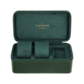 Beaufort 3 - Slot Watch Box Green / Leather
