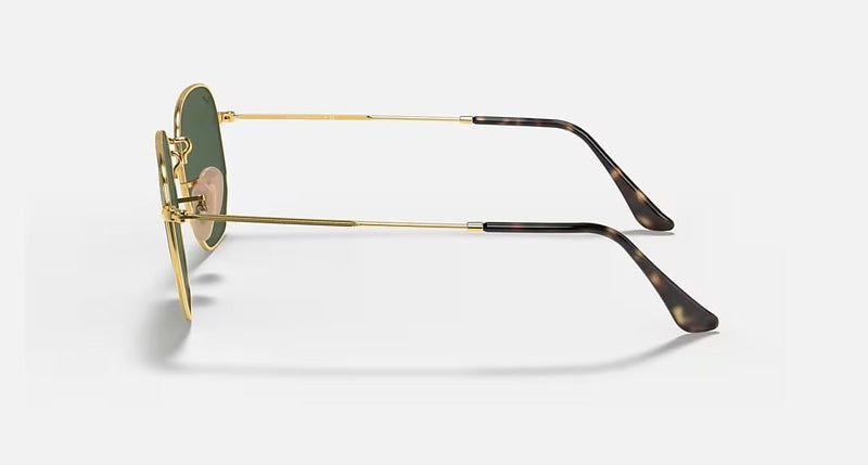 HEXAGONAL FLAT LENSES MEN'S Gold / Green