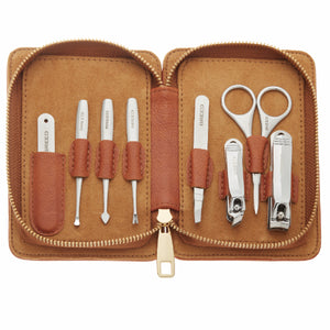 Katana 8 Piece Surgical Steel Groom Kit Camel