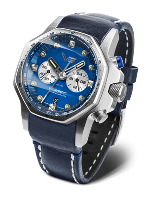 Atomic Age Sakharov Blue dial / Blue Leather Blue Dial