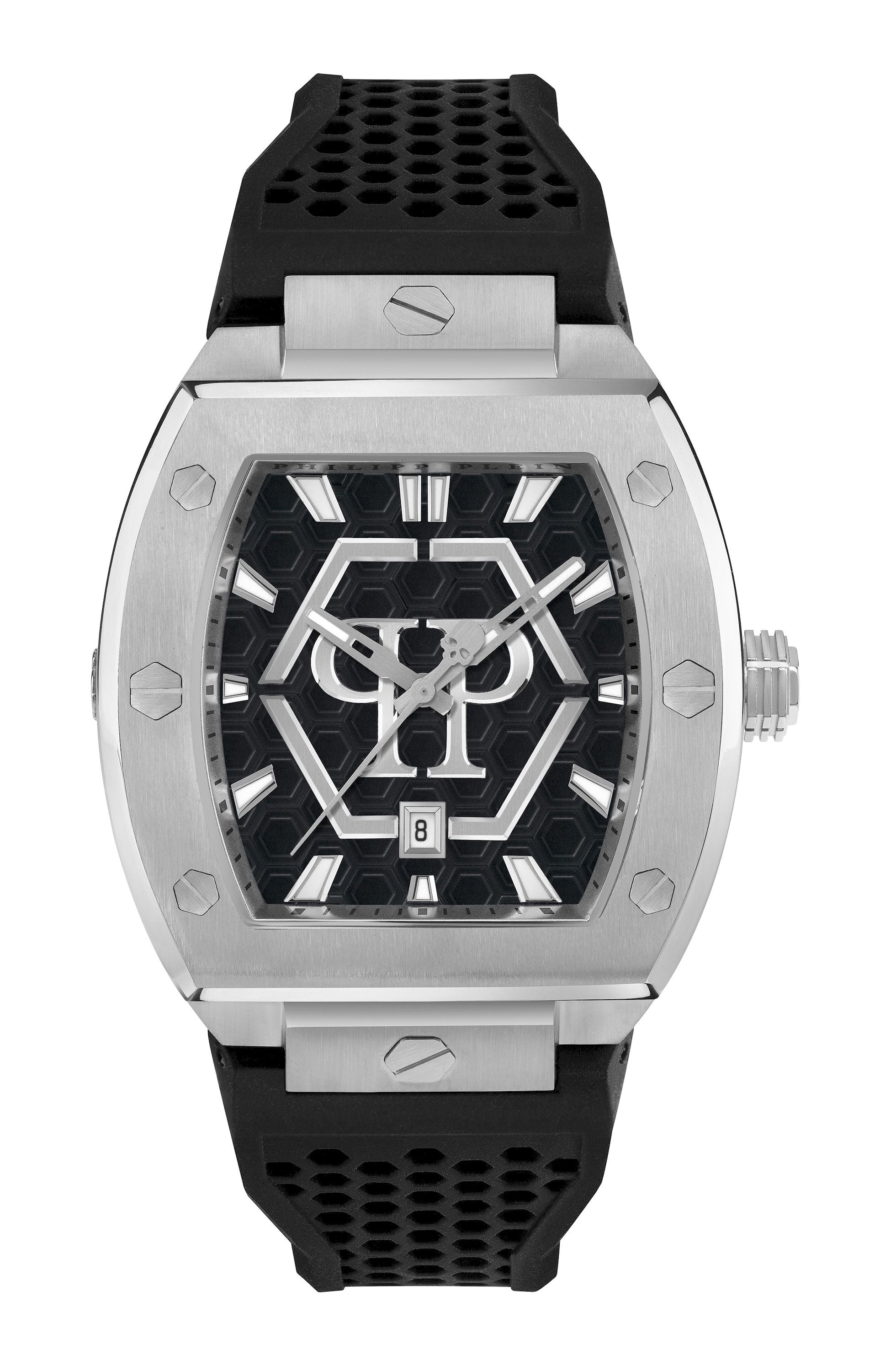 THE HEXAGON PHANTOM 44MM Black / Polyurethane Black Dial