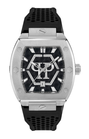 THE HEXAGON PHANTOM 44MM Black / Polyurethane Black Dial