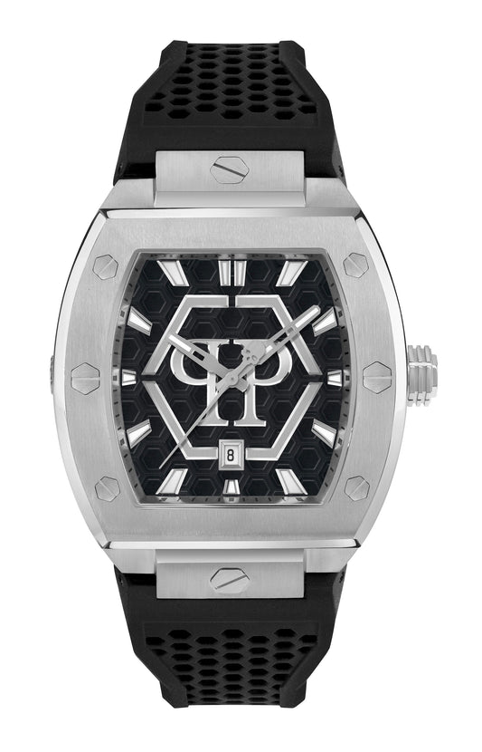 THE HEXAGON PHANTOM 44MM Black / Polyurethane Black Dial