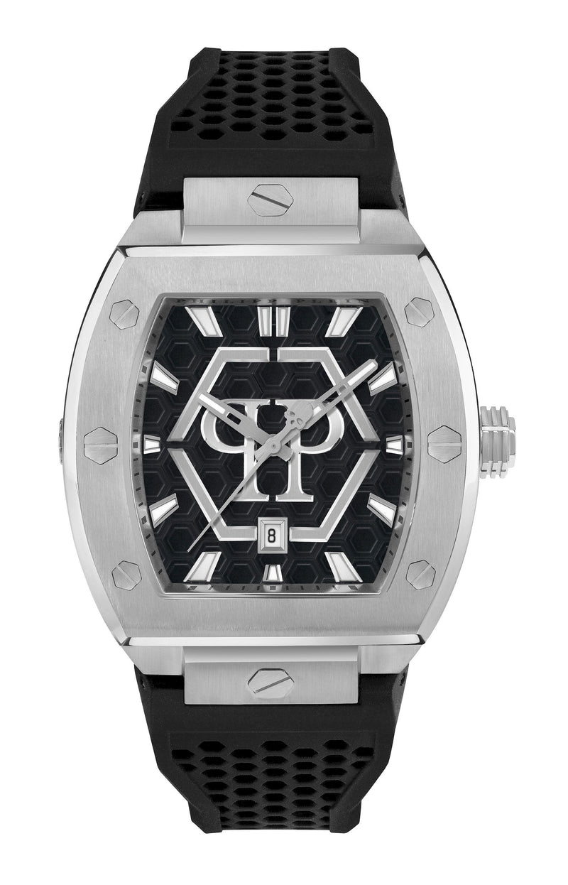 THE HEXAGON PHANTOM 44MM Black / Polyurethane Black Dial