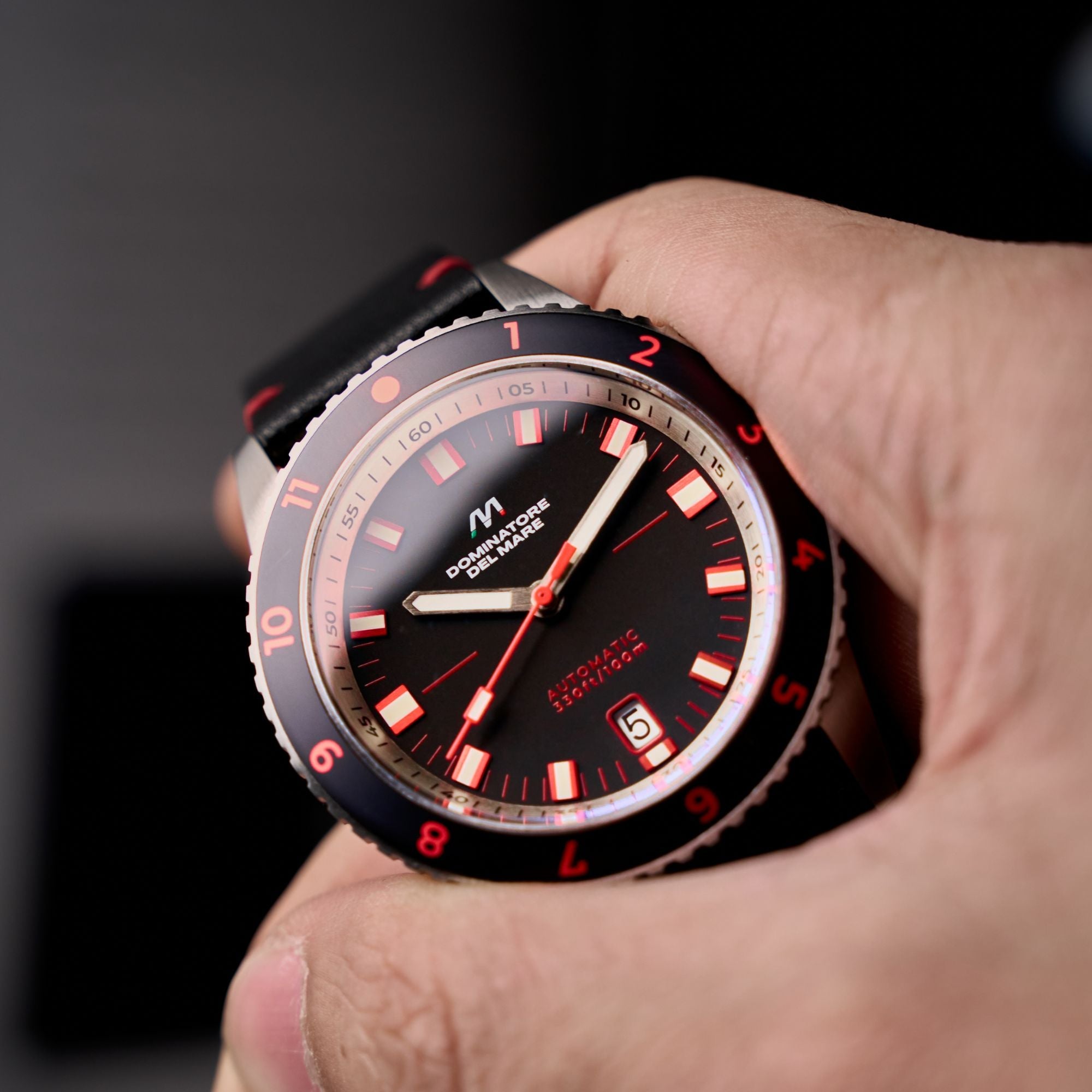 Tropea Automatic Black / Black Leather | Black Dial