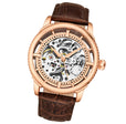 Legacy Automatic Skeleton Watch Brown/Leather | Salmon Dial