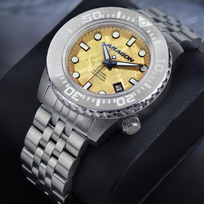 EVO Meteorite Swiss Automatic Limited Edition Meteorite Dial - Gold | Gold Dial