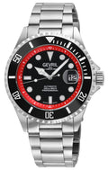 Wall Street Gevril Swiss Made SW200-1 Steel Rotating Black Ceramic Bezel , 316L case, Black Dial Black Dial