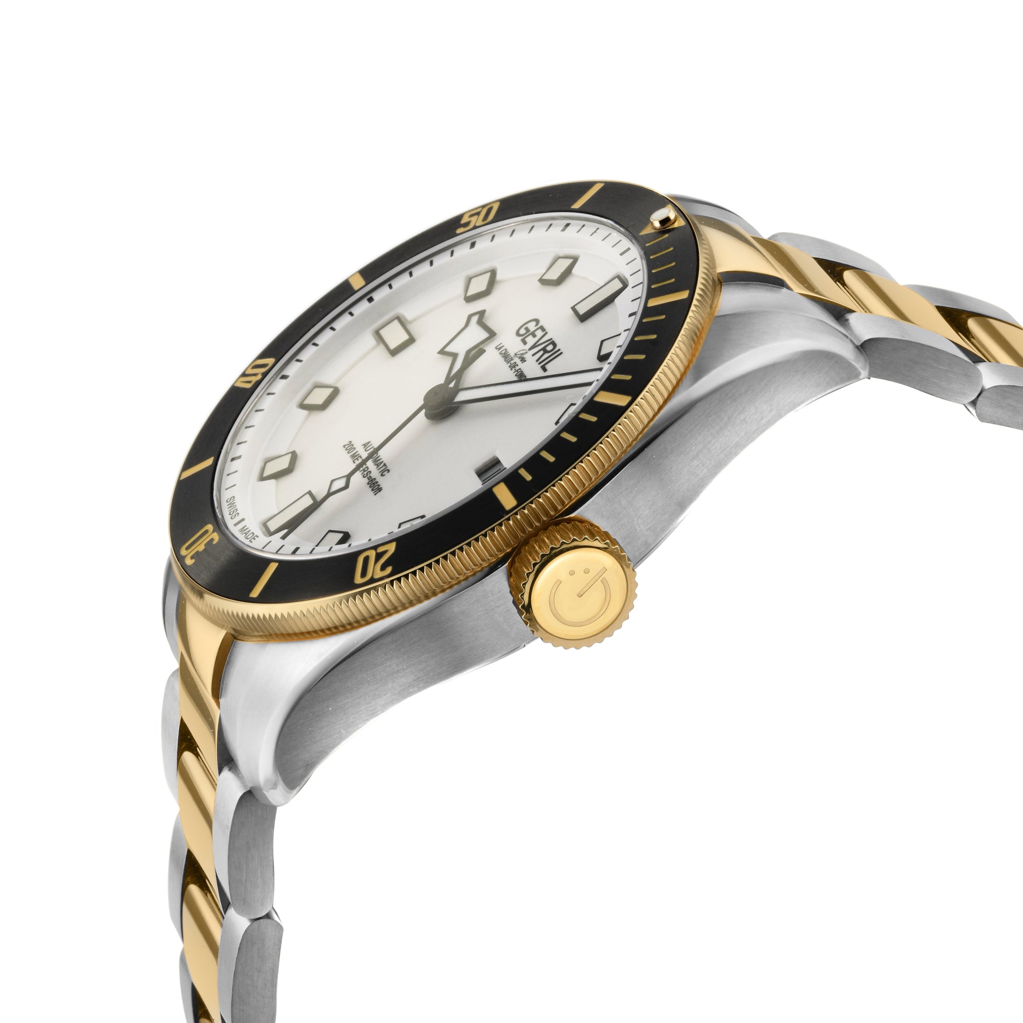 Yorkville-Diver Gevril Swiss Made Sellita SW200 “Luminous Dial” Diver Watch