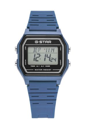Gridline Digital Gray Dial / Blue-Gray Silicone Strap Gray Dial