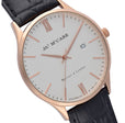 James McCabe London Slim Swiss Quartz Watch White / Leather | White Dial