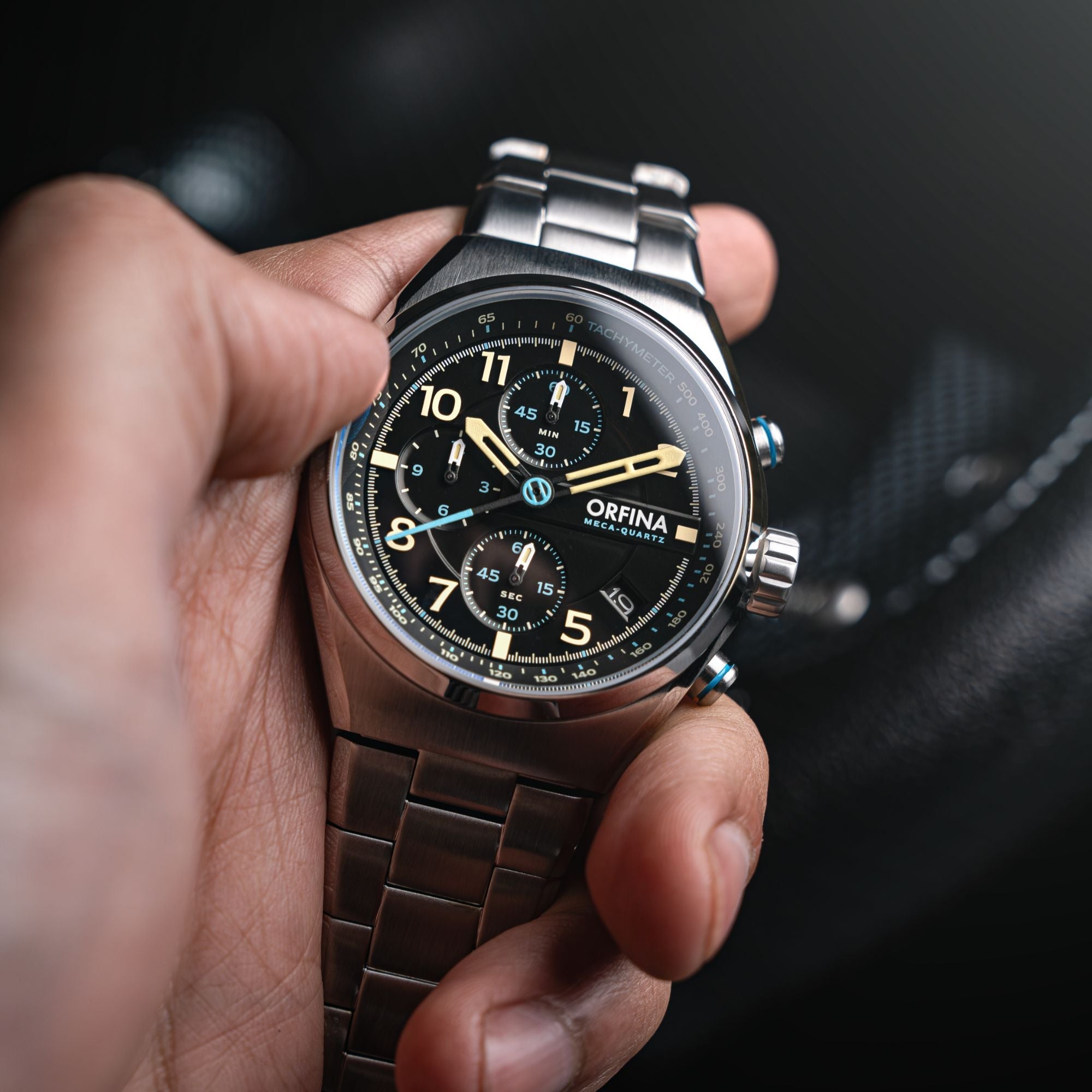 Zero-Two Chronograph Black /Stainless Steel | Black Dial – Watch Gang