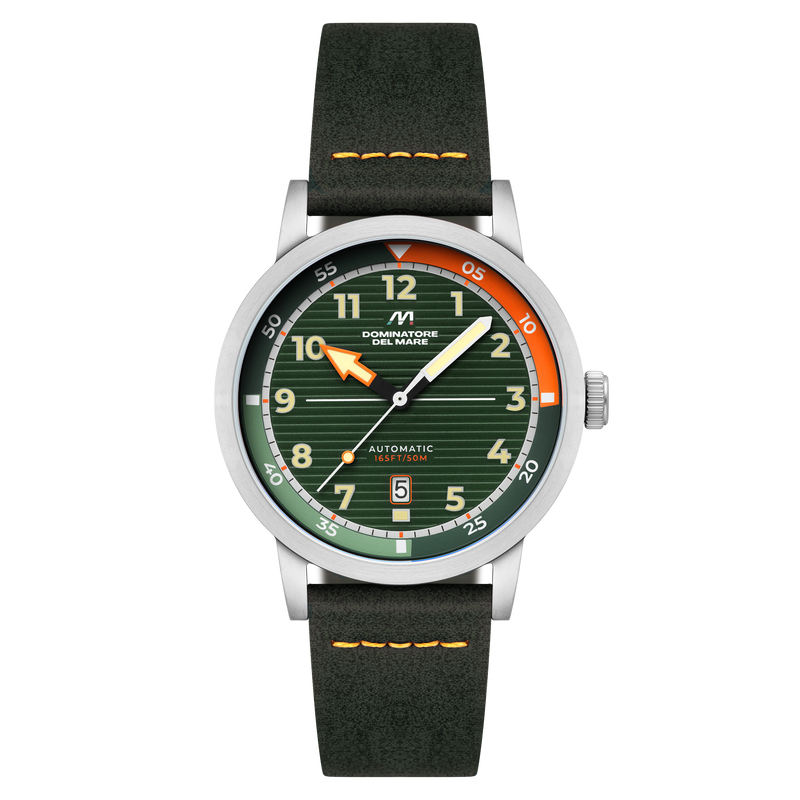 Camogli Automatic Green / Green Leather | Green Dial