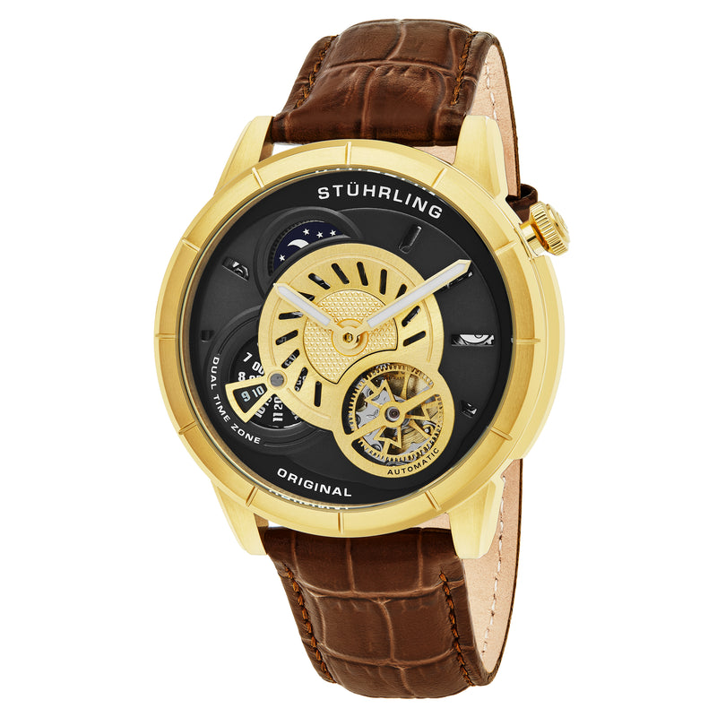 Legacy Brown/Black/Gold Leather | Gold Dial