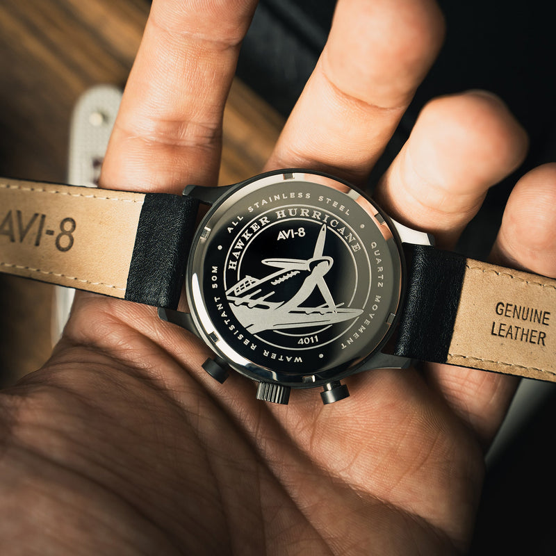 Classic Chronograph BLACK / LEATHER | Black Dial