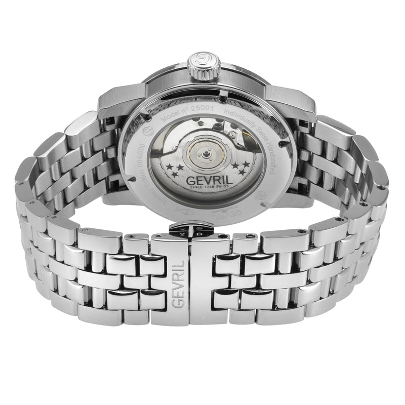 Madison Swiss Automatic Dress Watch, Silver Case, White Dial  steel | Silver Dial