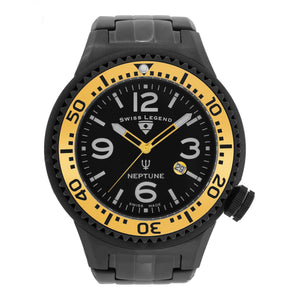 NEPTUNE FORCE Black with Gold Accent | Black Dial