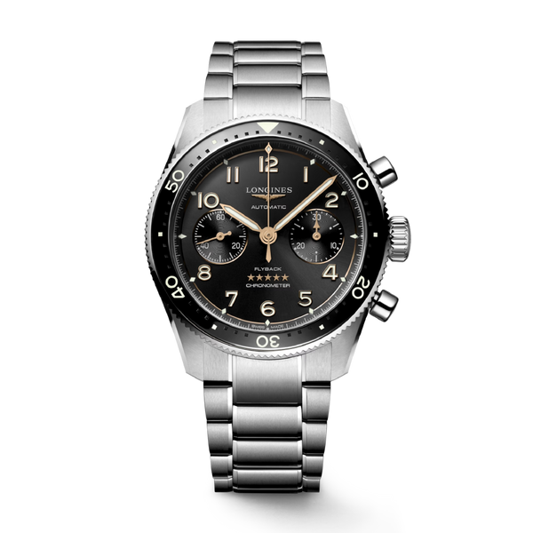Spirit Flyback Black / Stainless Steel | Black Dial