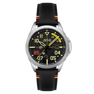 P-51 Mustang Patriot Automatic Tuskegee Airmen 85th Anniversary Limited Edition Black / Leather | Black Dial