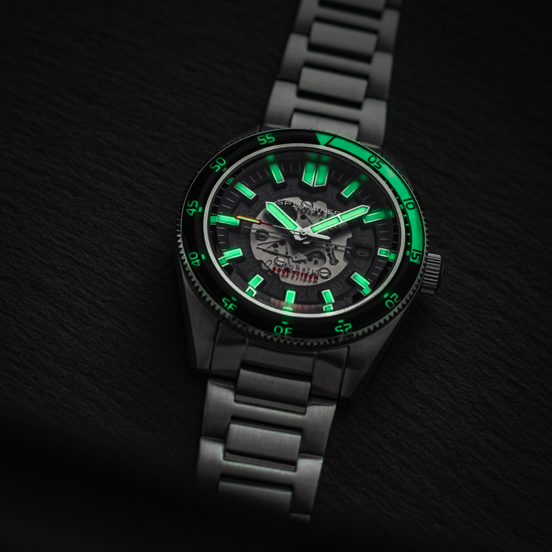 Fleuss Automatic Severn Edition Black / Stainless Steel | Black Dial