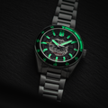 Fleuss Automatic Severn Edition Black / Stainless Steel | Black Dial