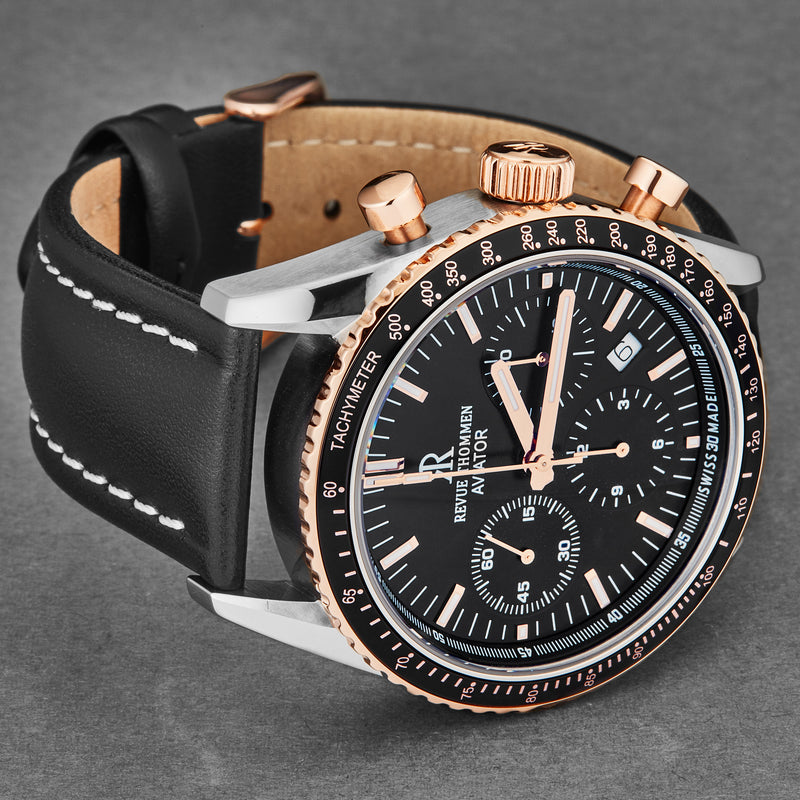 Aviator 17000.6557 / Black | Black Dial