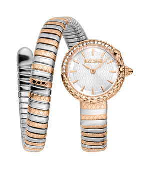Snake 22mm / Silver / Silver and Rose Gold Silver Dial