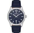 Rolling - Leather - Date - DK13667 Silver / Blue | Blue Dial