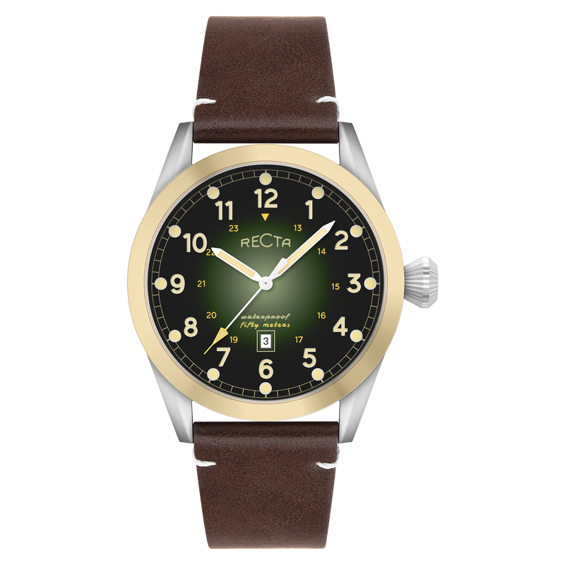 Cavalier Japan Quartz Green / Leather |  Dial