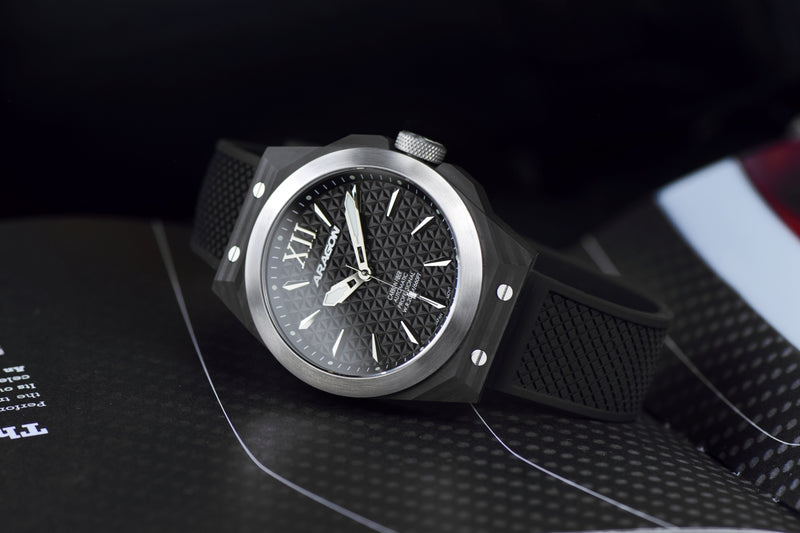 DF Carbon Fiber Automatic Black Dial, Black Case | Black Dial