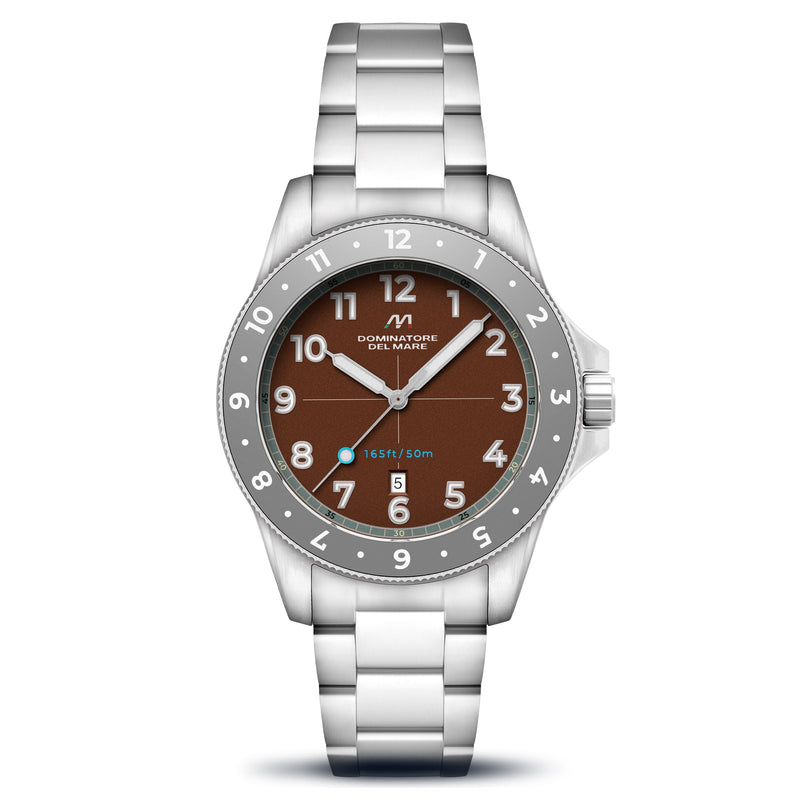 Bandiera Japan Quartz Brown / Stainless Steel | Brown Dial
