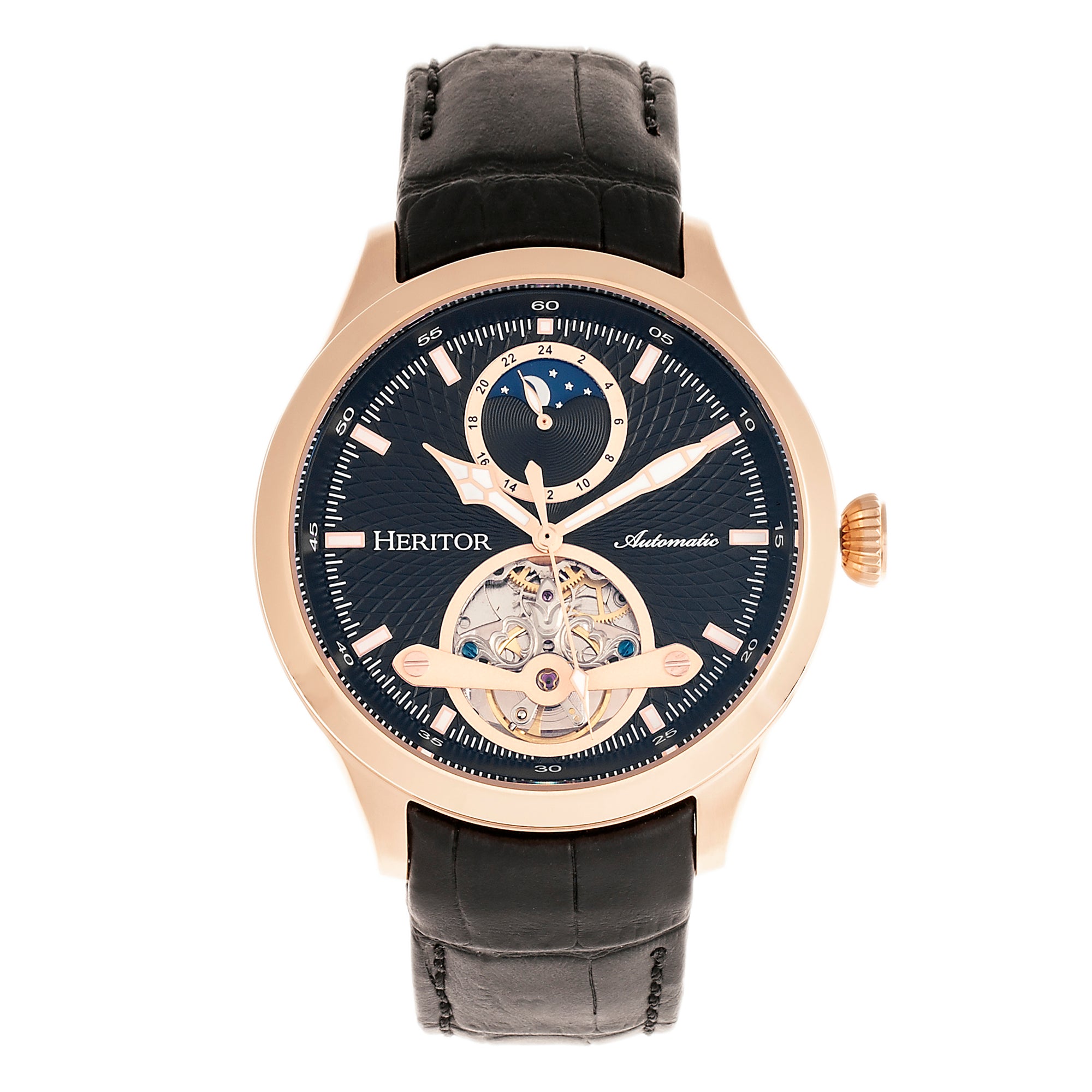 Gregory Rose Gold/Black | Black Dial