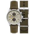 Classic Chronograph Khaki / Leather | Khaki Dial
