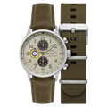 Classic Chronograph Khaki / Leather | Khaki Dial