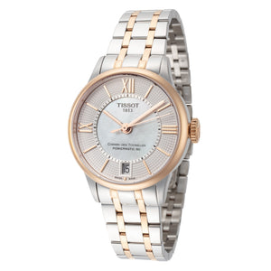 T-Classic 32mm / White Mother-of-Pearl / Silver and Rose Gold | White Mother-of-Pearl Dial