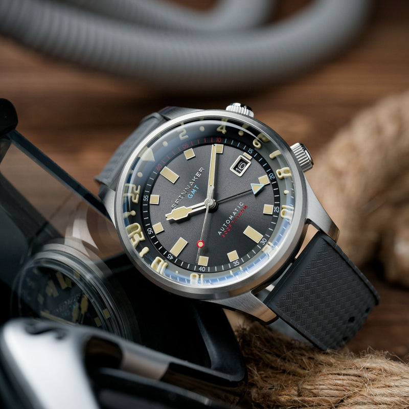 Bradner GMT Automatic Grey / Stainless Steel | Gray Dial