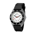 NAV, QUARTZ, SAPH, ARCTIC STERILE, COL: SS/BKPS 3PC RUBBER Arctic SSNAV on Rubber | Arctic Dial