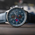 Classic Chronograph Blue / Leather Blue Dial