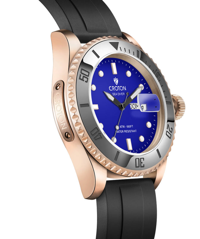 Sea Diver Rose/Blue/Black | Blue Dial