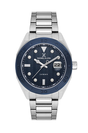 Wave Date Master Silver / Blue Blue Dial