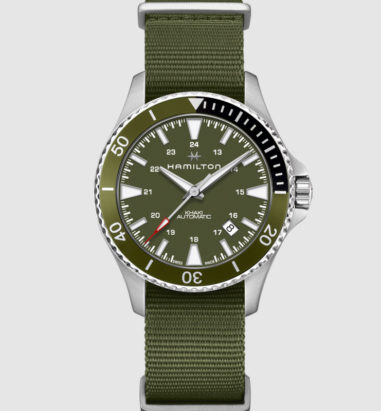 Khaki Navy Scuba Auto | Green Dial