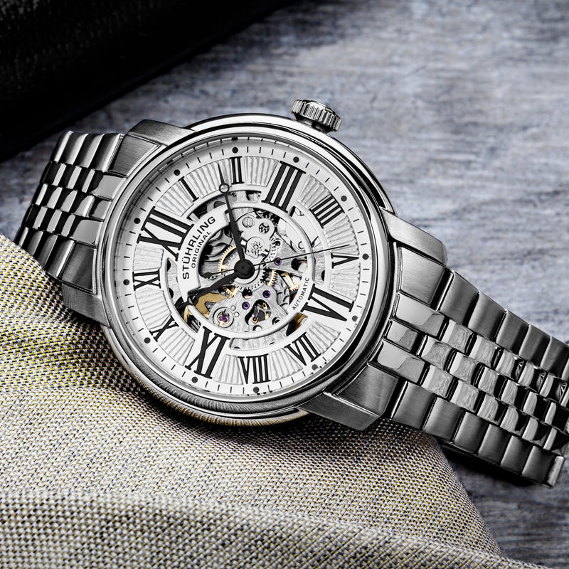 Atrium Automatic 42mm Skeleton Silver/ Stainles Steel | Silver Dial